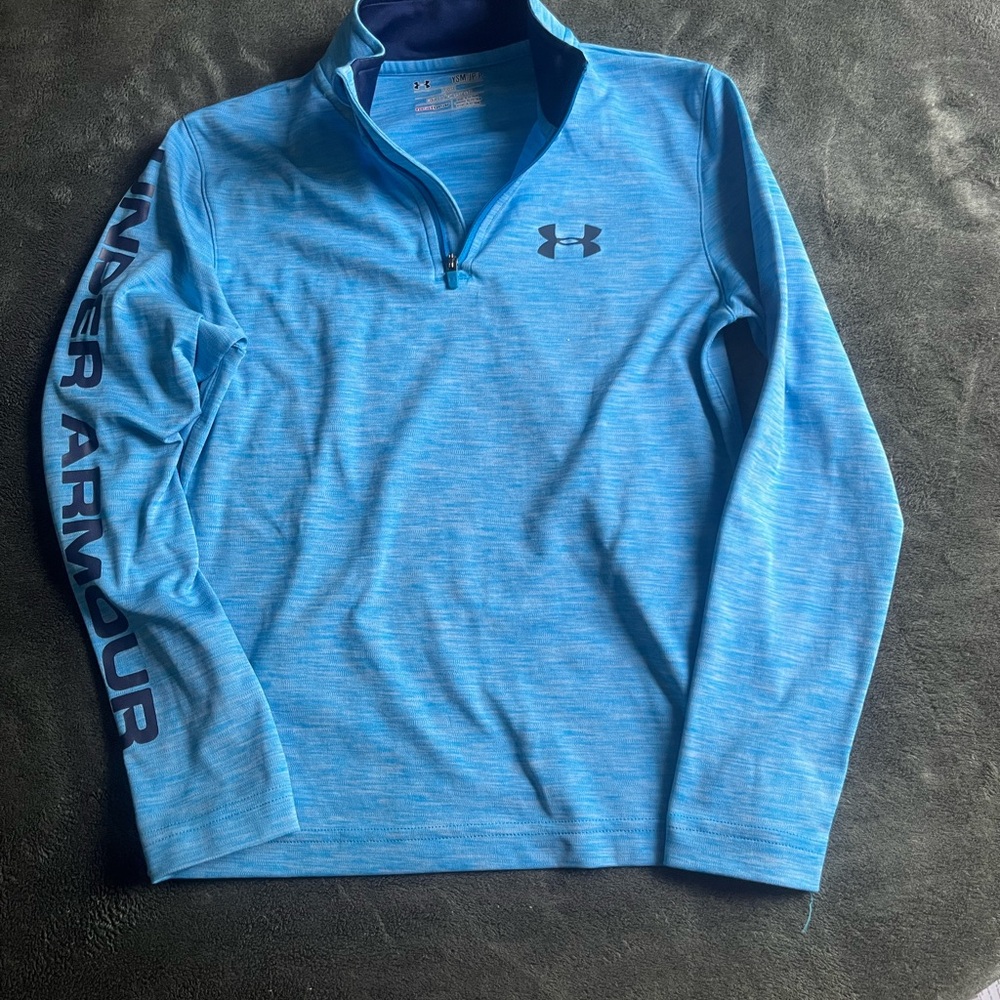 Under Armour Light Blue HeatGear Pullover